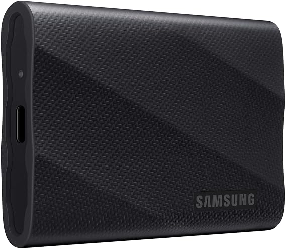 Samsung T9 Portable SSD 2TB, Up to 2,000MB/s, USB 3.2 Gen 2x2 External Solid State Drive, Up to 3 m Drop Resistant, for Creative Professionals, Youtubers, Content Creators, Mac Compatible, MU-PG2T0B