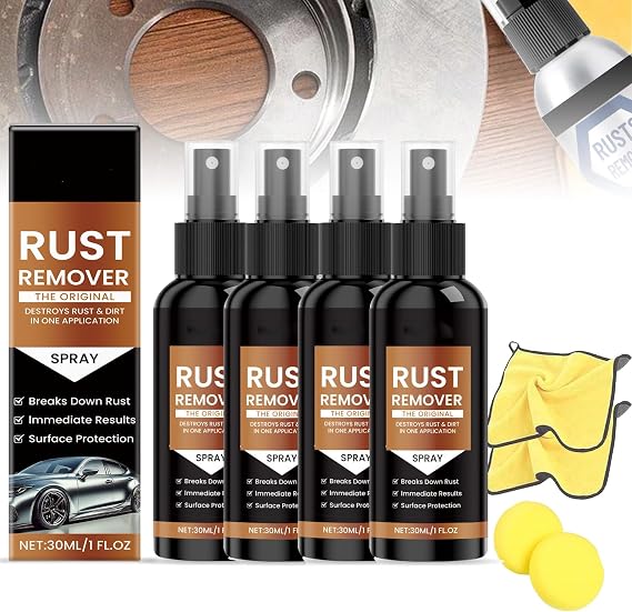 Nexa Rust Remover Spray, 2025 New Upgrade Rust Remover for Metal, Tools, Cars, Chains Automotive & Household Surfaces (4)