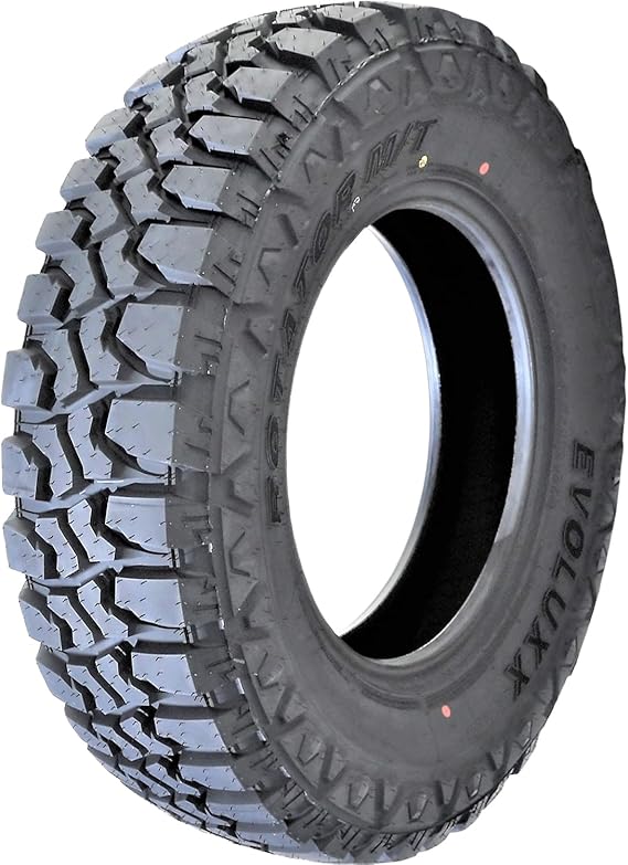 Evoluxx Rotator M/T LT315/75R16 Mud Terrain 127/124Q E (10 Ply) Tire | Light Truck Mud Terrain All Season Traction 127/124Q Rated E (10 Ply) Radial Construction Black Sidewall Tire