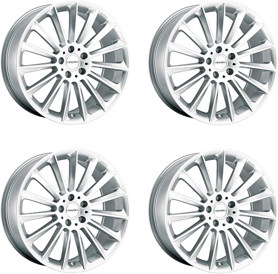 4x Carmani alloy rims 17 Fritz 9.0x19 ET45 5x112 white silver compatible with VW Golf VIII ID.4 ID.7 Phaeton