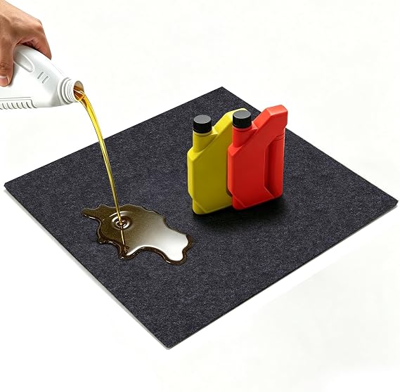 Oil Spill Mat,Absorbent Oil Mat Reusable Washable,Contains Liquids, Protects Driveway Surface,Garage or Shop,Parking,Floor(36inches x 36inches)