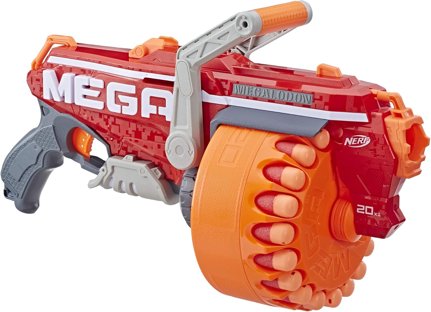 Nerf Megalodon N-Strike Mega Toy Blaster with 20 Official Mega Whistler Darts
