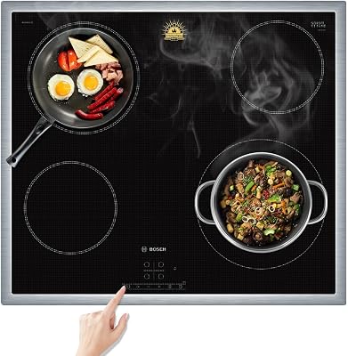 KitchenRaku Large Induction Cooktop Protector Mat 20.4 x 30.7 in, Translucent Magnetic Electric Stove Burner Covers Antistrike and Antiscratch as Glass Top Stove Cover 20.4 x 30.7 Inch XE