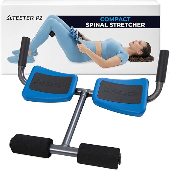 Teeter P2 Back Stretcher, Black/Blue