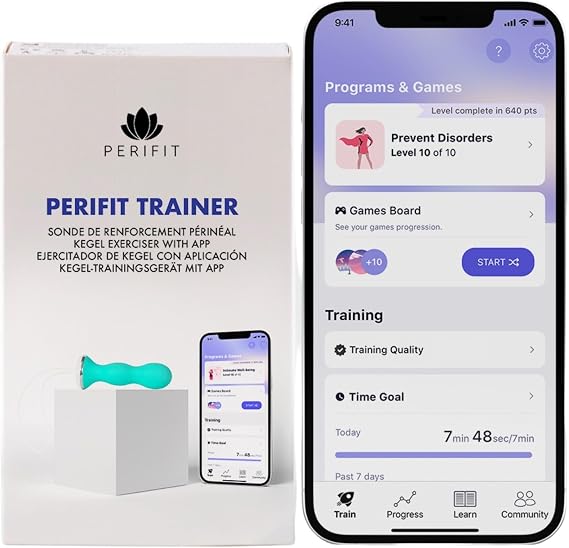 Perifit - Pelvic Floor Exerciser with App | Kegel Trainer | Strengthen Your Pelvic Floor, get Better Bladder Control, Stronger Pelvic Support (Green)