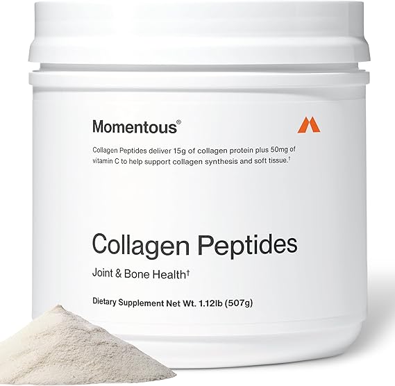 Momentous Grass-Fed Collagen Peptides Powder, Fortigel & Vitamin C