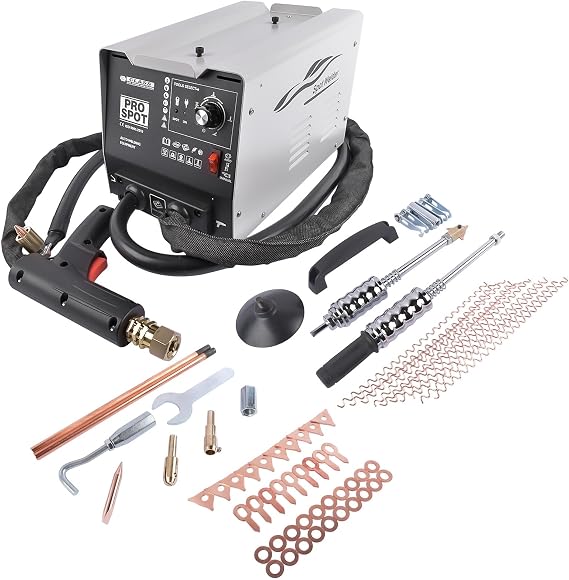 3000W Stud Welder Dent Repair Kit, 110V 3800A Pro Spot Dent Puller Welder, Auto Body Dent Puller Machine with 17 Accessories, 7 Welding Modes, Adjustable Welding Power, Automatic & Manual Welding