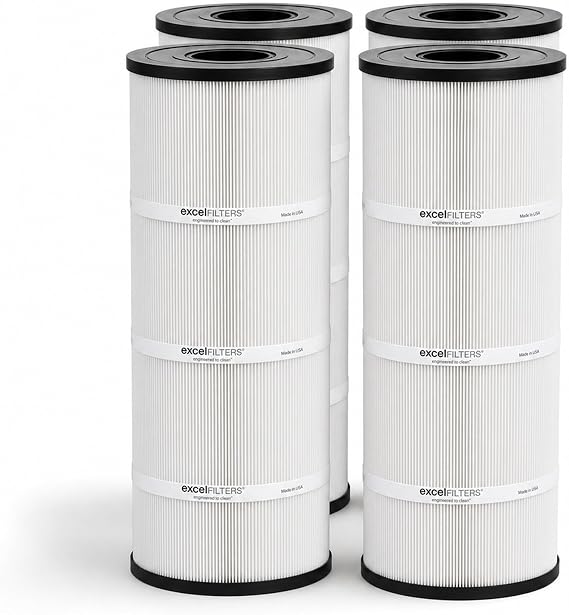 Excel Replacement Pool Filters for Pentair Clean Clear Plus 420 and Waterway 425 | Replaces R173576, PCC105, C-7471 and FC-1977 | XLS-718 4PACK Filters