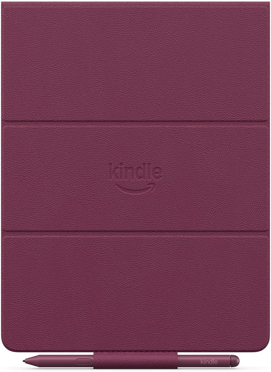 New Amazon Kindle Scribe Folio Cover with Magnetic Attachment, Functional Protective Case - Premium Leather