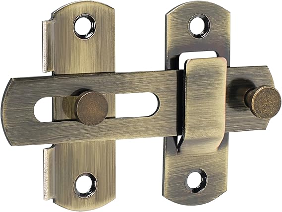 Alise 4 inch Gate Latches, Security Door Latch, Suitable for Barn Wood Door | Heavy Duty Gate Hardware ,Security Flip Latch,Anti-theft Latch for Barn Wood Fence Sliding French Doors