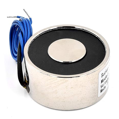 DC 12V 250N 55LB/25KgSuction Holding Sucker Round Electric Magnet Solenoid Lifting Cylinder Electromagnet 40 x 20mm