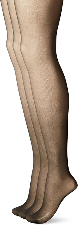 L'eggs Everyday Control Top Sheer Toe Pantyhose for All Day Comfort, 100% Nylon