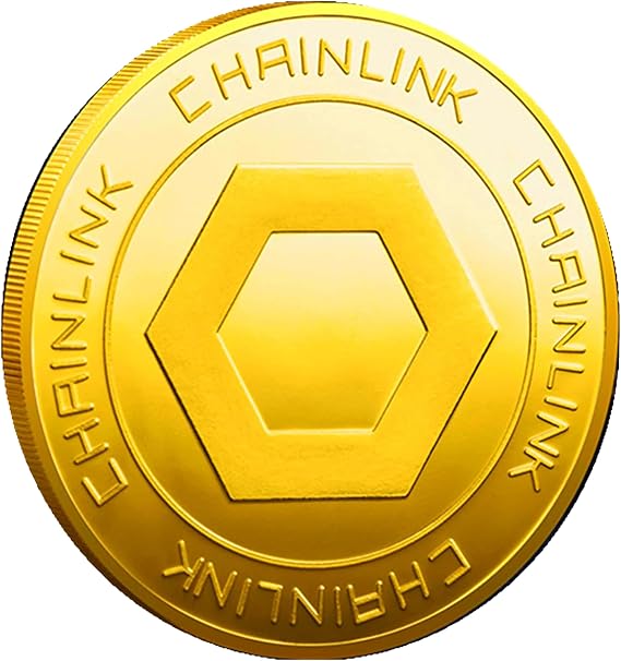 Chainlink Commemorative Blockchain Crypto Gold Plated Coin