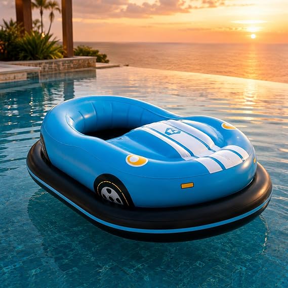 Electric Bumper Boat, Motorized Pool Float for Adults