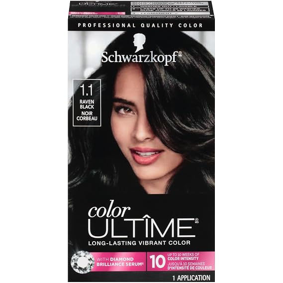 Schwarzkopf Color ULTIME 1.1 Raven Black Permanent Hair Dye