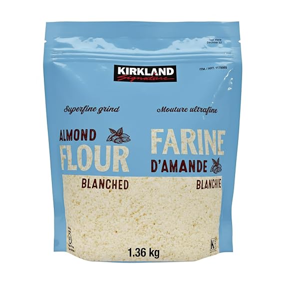Kirkland Signature Almond Flour Blanched California Superfine, 3 Pound (Pack of 1)