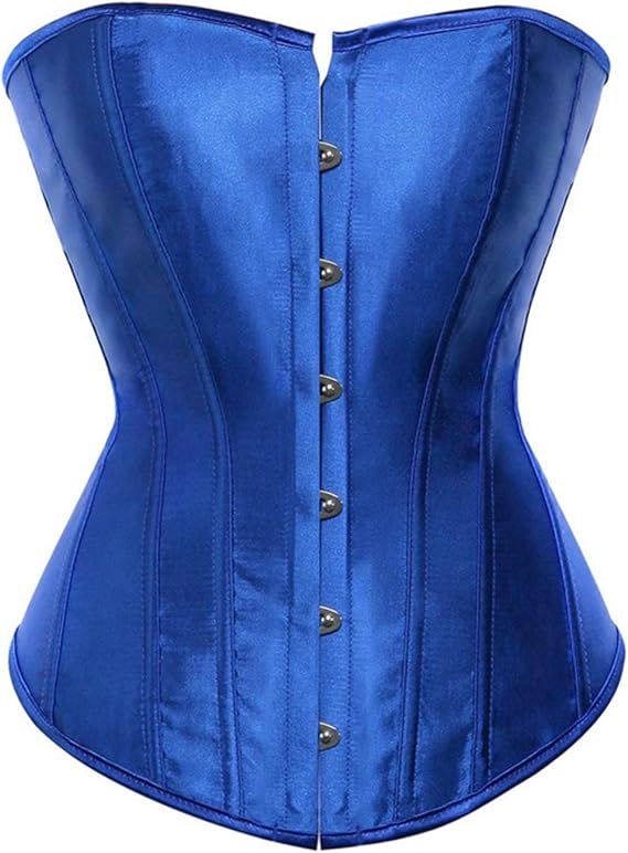 Usweetie Women's Corset Top Satin Overbust Waist Cincher Bustier