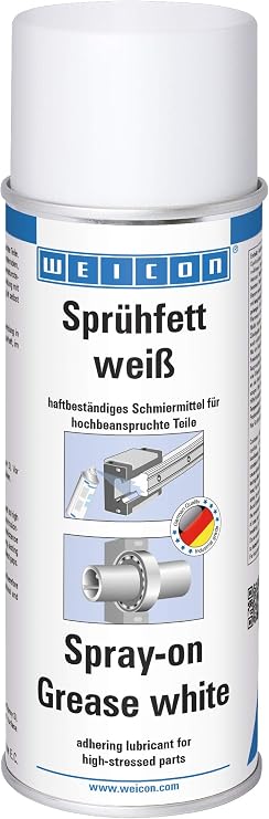 WEICON Spray Grease White 400 ml Multi-Purpose Spray Grease for Ball Bearings and Similar