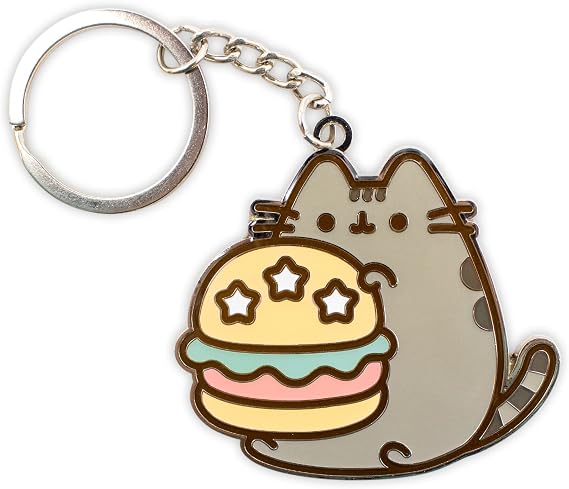 Culture Fly Pusheen Cheeseburger Metal Keychain