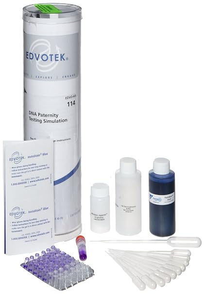Edvotek 114 DNA Paternity Testing Simulation, for 8 Gels
