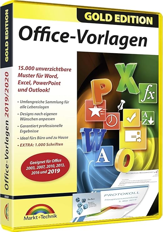 Office Vorlagen - 15.000 Vorlagen zu Office 2024 2021 2019 365 2016 2013 2010 für Windows 11 / 10 / 8.1 / 8 / 7