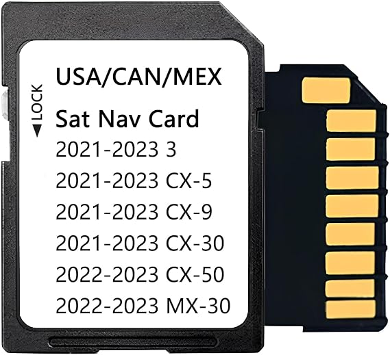MAZDA Navigation SD Card Latest GPS Map Update CX5 CX9 CX30 CX50 MX5 MX30 3 6 (BDGF66EZ1)