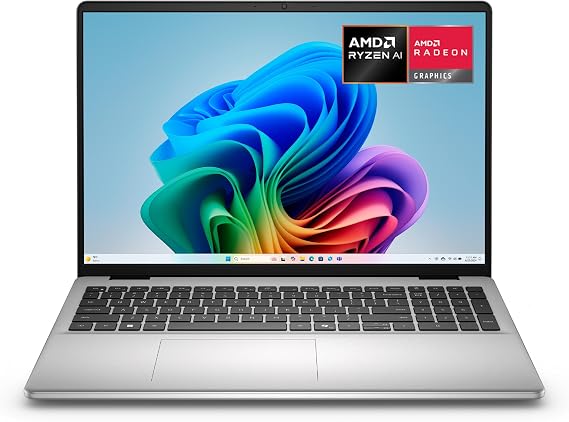 Dell 16 Laptop DC16256-16.0-inch 16:10 2K Touchscreen Display, AMD Ryzen AI 7 350 Processor, Radeon Graphics, 32GB Memory, 1TB SSD, Windows 11 Home, Copilot+, Onsite Service, Platinum Silver