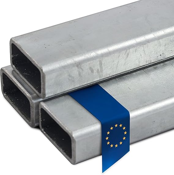 Stahl-Shop24 Steel Rectangular Tube 50 x 20 x 2 mm 500 mm - Galvanised