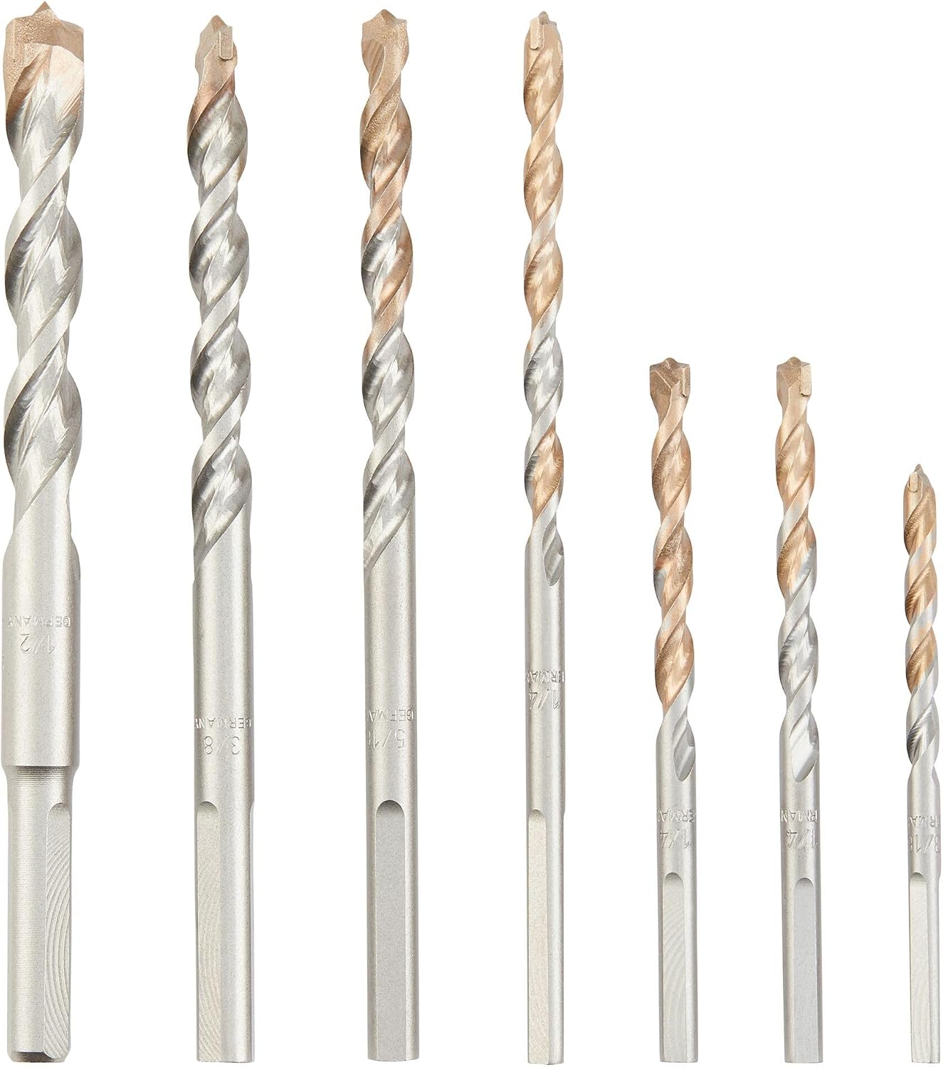 Dewalt dw5207 7-piece premium percussion stone drill bit set