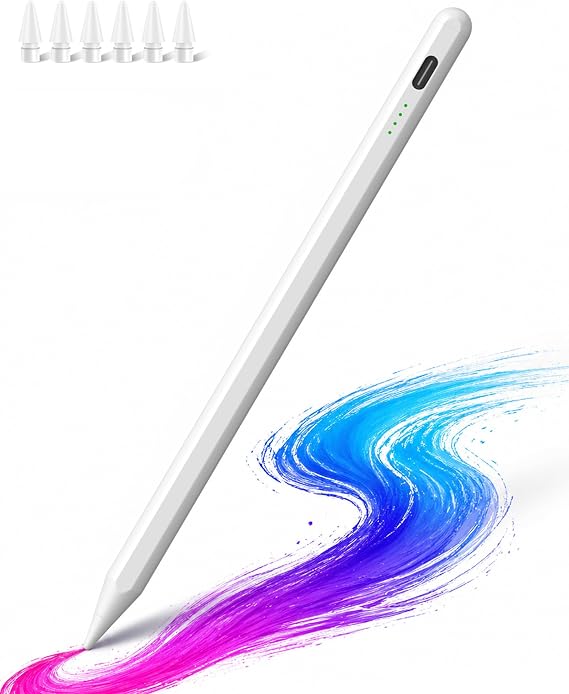 Stylus Pen for iPad (2018-2026)-10Min Fast Charge,Auto Sleep,Palm Rejection