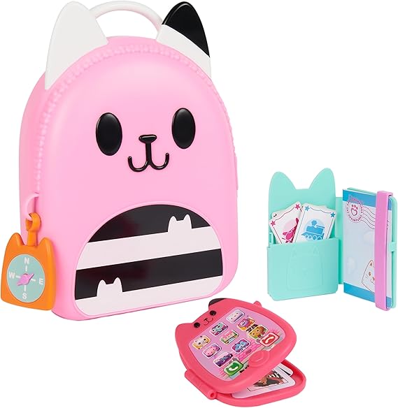 Gabby's Dollhouse On-The-Go Travel Set with Toy Phone & Passport | 11-Piece Pretend Play Set, Toy Cell Phone with Kitty Key Card, Kids Toys for Girls & Boys Ages 3+