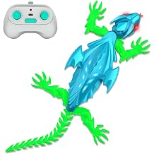 Wall Climbing Lizard,Wall Crawler Robot Gecko Remote Control,Floor Ceiling Crawling Electric Lizard Rc Car Toy,Cool Kids Toys,Christmas Birthday Gifts for 3 4 5 6 7 8+ Year Old Boys Girls Teens Blue