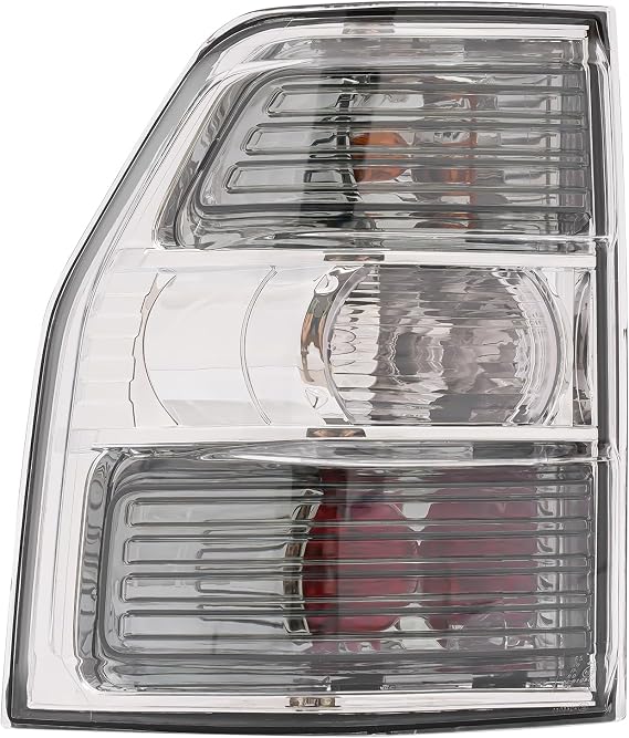Taillight For Mitsubishi Pajero V97 2007 2008 2009 2010 2011 2012 2013 2014 2015 Left Rear Brake Lamps Halogen Tail Lights Assembly Black Housing Clear Lens 8330A597 8330A598 (Left)