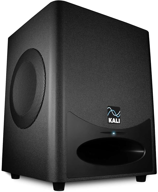 KALI AUDIO WS-6.2 Dual 6 Inch Studio Subwoofer - 600W Small Powered Subwoofer for Music Production - 27Hz Deep Bass, Compact & Space-Saving, Vibration-Canceling Dual Drivers, XLR/TRS/RCA Connectivity