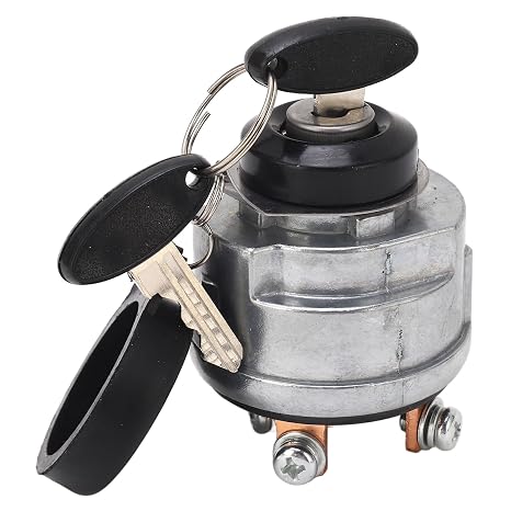 Ignition 72098283 with 2 Keys, Replacement for Allis Chalmers Duetz 5015 5020 5030 5215 5220 5230 6140, Ignition Starter, Aluminum Alloy ABS Material,
