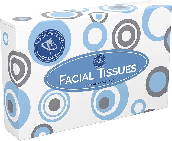 HAO Facial Tissues [Home and Business] 40 Count Box Standard 2-ply Tissue Paper(HAO-DFT-40CT)