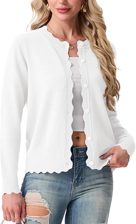 GRECERELLE Knit Cardigan Sweaters for Women Lightweight 2026 Fall Outfits