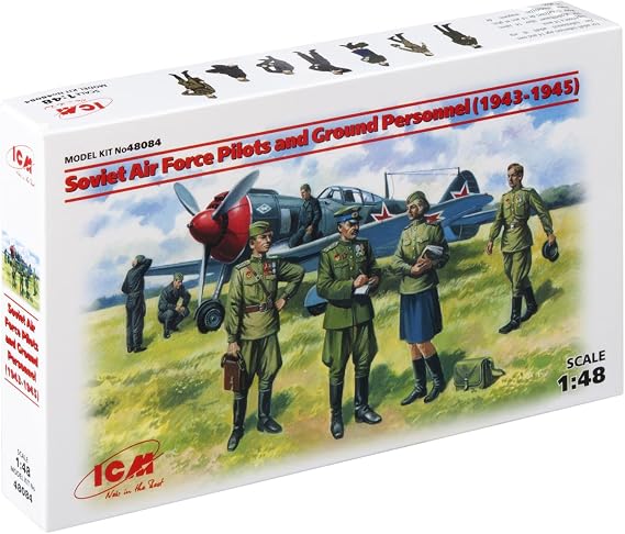 ICM Models Soviet Pilots and Ground Personnel 1943-1945 Building Kit