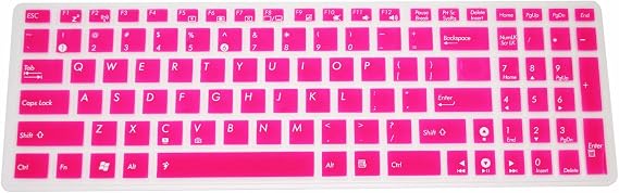 Hot Pink Keyboard Cover for ASUS G501JW K501UX K501LX GL502 GL551 GL552 Q552UB Q503UA Q504UA Q552UB Q553UB Q524UQ Q534UX F554LA F555UA F555LA F556UA R556LA N551JQ X550ZA GL752VW