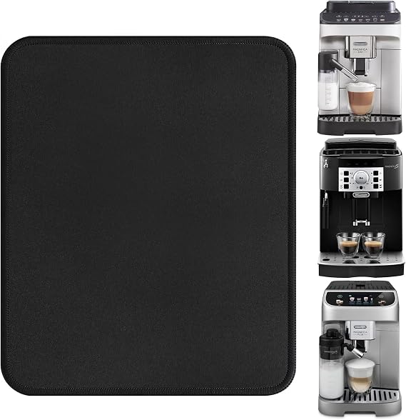 Sliding Mat for De'Longhi Evo ECAM29084SB /Plus Fully ECAM32070SB /Start ECAM22080SB /S ECAM22110B Espresso Machine,Waterproof Heat Resistant rubber Mat,Universal Countertop Protection Pad Mats
