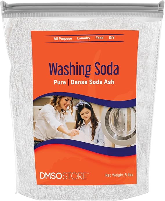 Washing Soda for Laundry 5 lb. Sodium Carbonate (Soda Ash) 99.95% Purity