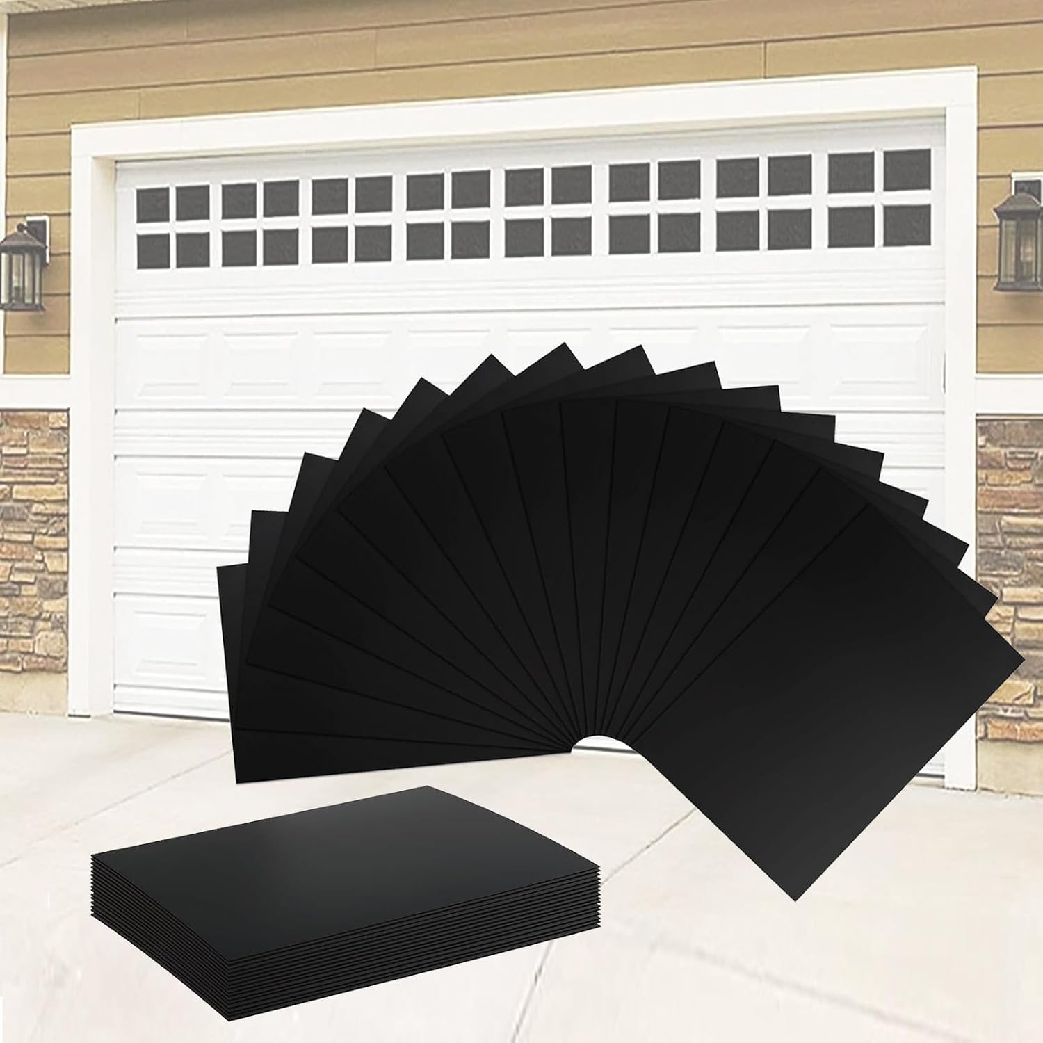 32 Pcs Magnetic Garage Door Windows Decorative Hardware Kit for Car Garage Door Magnetic Faux Windows Looks for Car Garage 32 Pcs