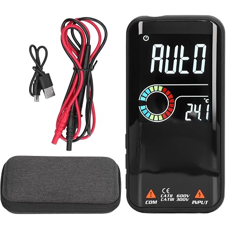 BSIDE S11 Smart Multimeter Rechargeable Digital Multimeter Tester Auto Ranging Voltmeter Measures Voltage Resistance Continuity Capacitance Frequency NCV Live Wire Detector 9