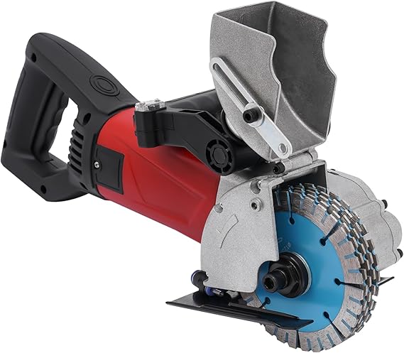 110V Electric Grooving Concrete Cutter,2800W Portable Electric Wall Groove Cutting Machine Wall Slotting Chaser Tool, Wall Chaser Groove Cutting Machine With Adjustable Depth & Width