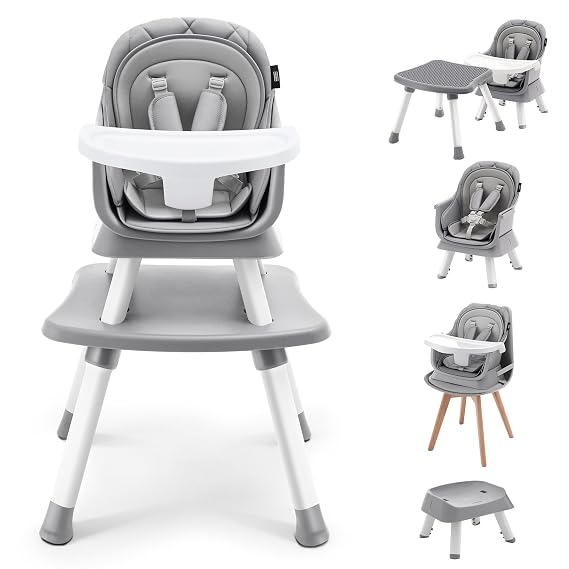 HARPPA Moro High Chair, 8-in-1 Convertible Baby Feeding Chair for Toddlers