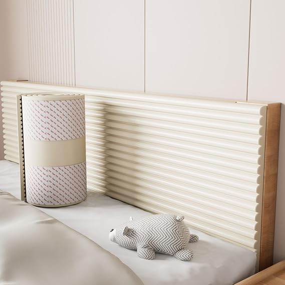 Wall Mats for Kids, Wall Padding Panels, Safe Collision Prevention, White, 200 * 20 * 1cm