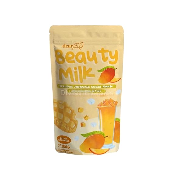 Dear Face Beauty Milk Premium Japanese Sweet Mango Drink, 10 Sachets