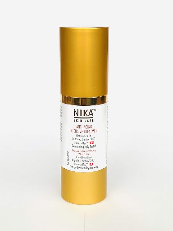 Anti Aging Intensive Treatment - Moisturizer with Collagen, Matrixyl & Argireline Peptides, Hyaluronic Acid, Collagen, Retinol, and Apple Stem Cells