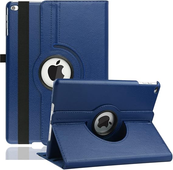 New Rotating Case for iPad 10.2" 9th / 8th / 7th Generation - 360 Degree Rotating Stand Protective Cover with Auto Sleep Wake for iPad 10.2 inch 2021/2020 / 2019 (Navy Blue)