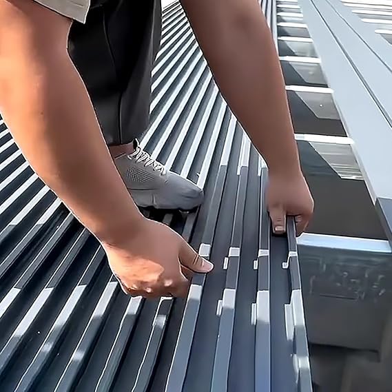3ft Width Metal Roofing Corrugated Panel, Mobile Homes Gazebo Hard Top Roof Replacement Panels, Foam Board Insulation for Chicken Coop for Sheds(L 65cm(2.1ft))
